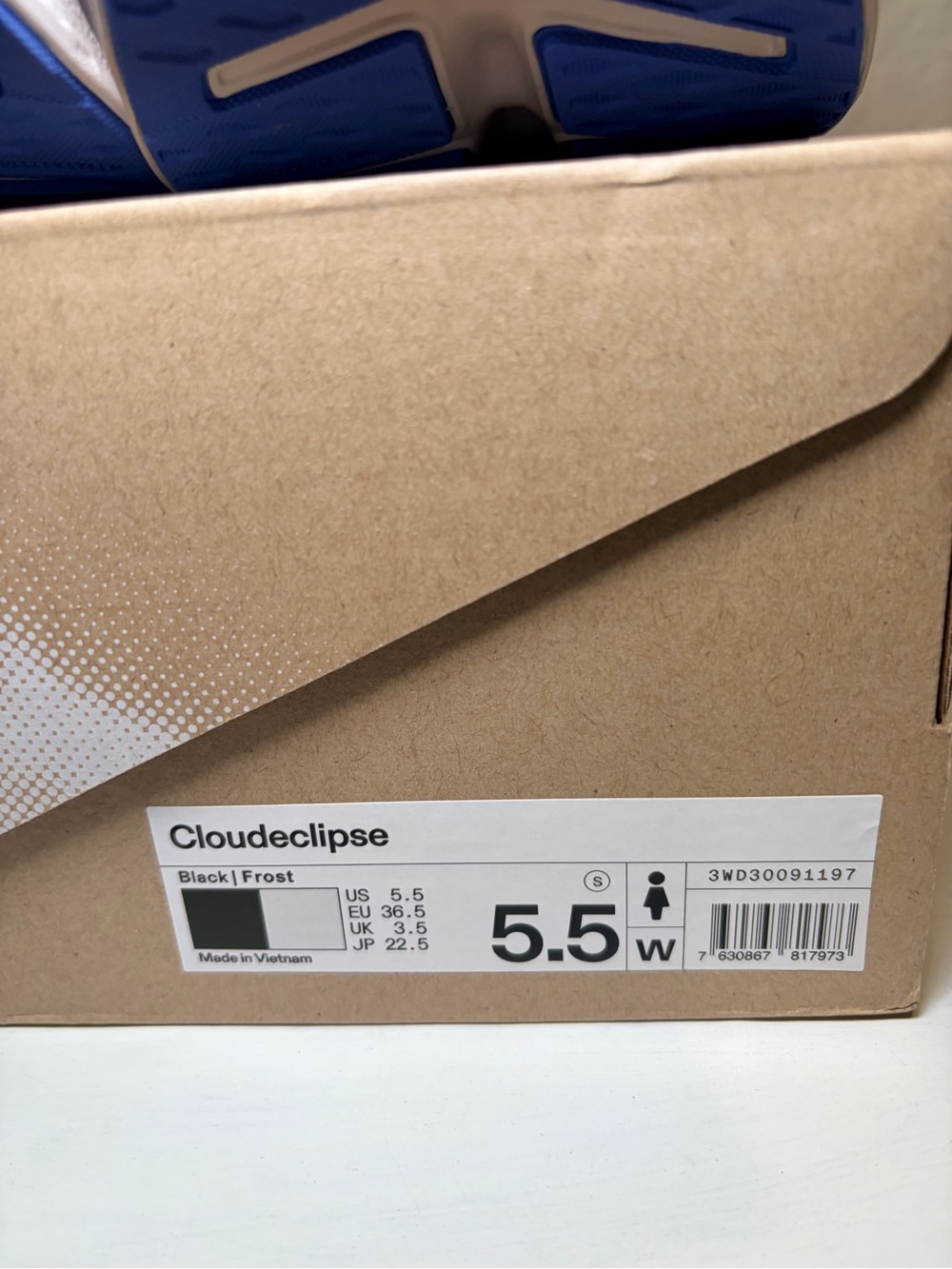 On Cloudeclipse Women's Black Frost Running Shoes 5.5W New - Picture 7 of 7